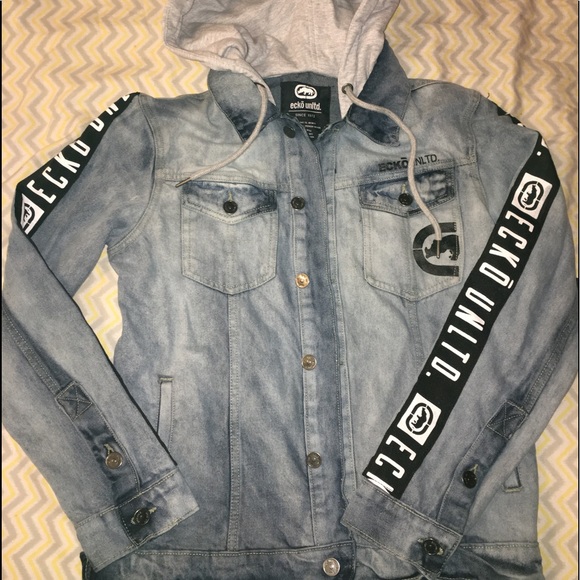 *NWT* ECKO JEAN HOODED JACKET - Picture 4 of 4